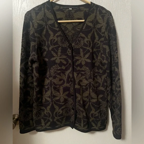 Peruvian Connection Alpaca Wool Cardigan Size Medium - Picture 1 of 7